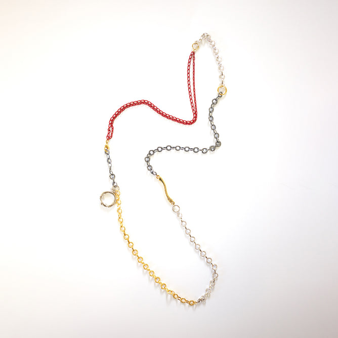 Patchwork Chain マルチウェイロングネックレス