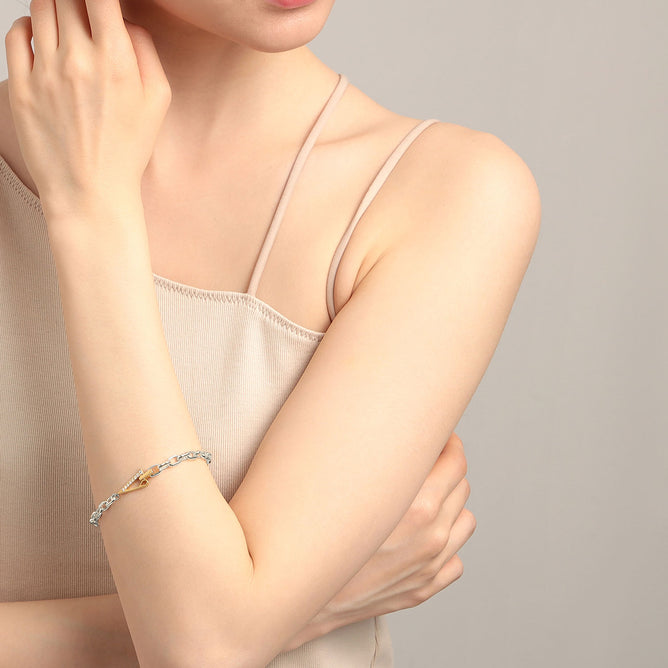 PRISM ロゴクラスプ ブレスレット(L)