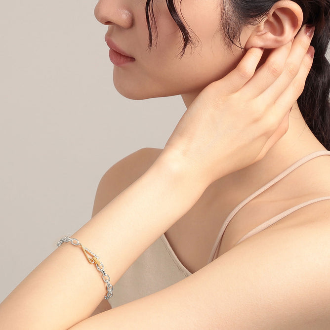 PRISM ロゴクラスプ ブレスレット(M)