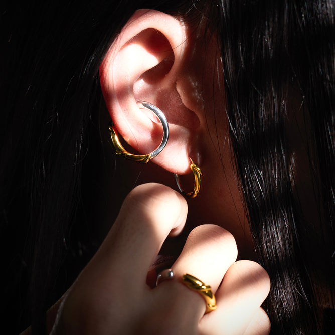 Dear LEMONADE コンビカラー イヤーカフリング