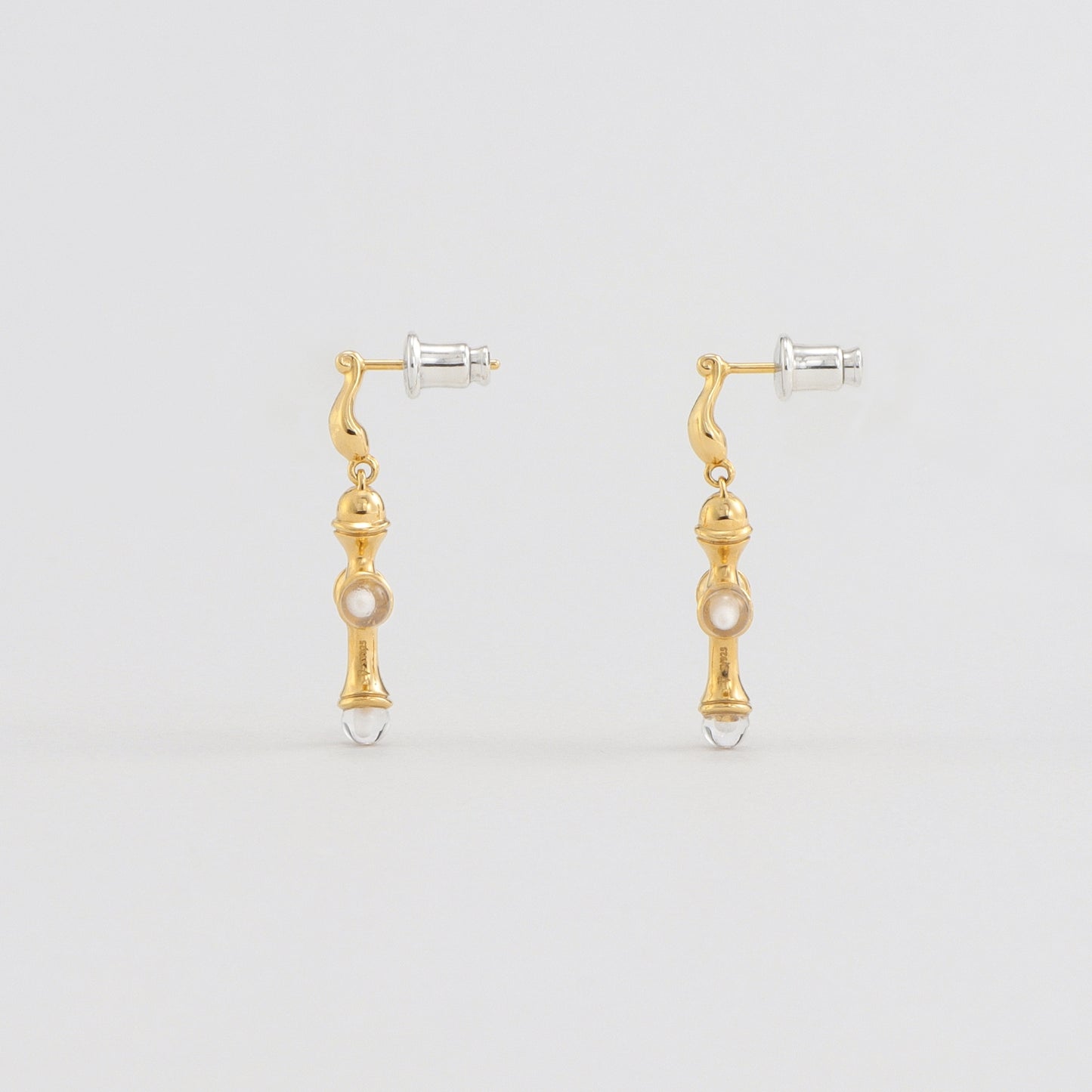 Cross クォーツ ピアス