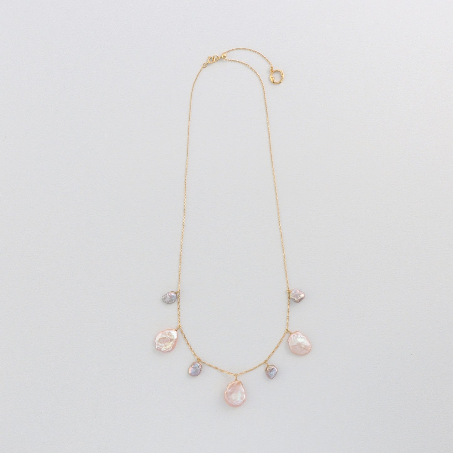 Rose ペタルパール スライドネックレス