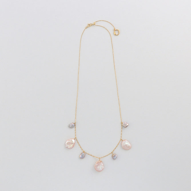 Rose ペタルパール スライドネックレス