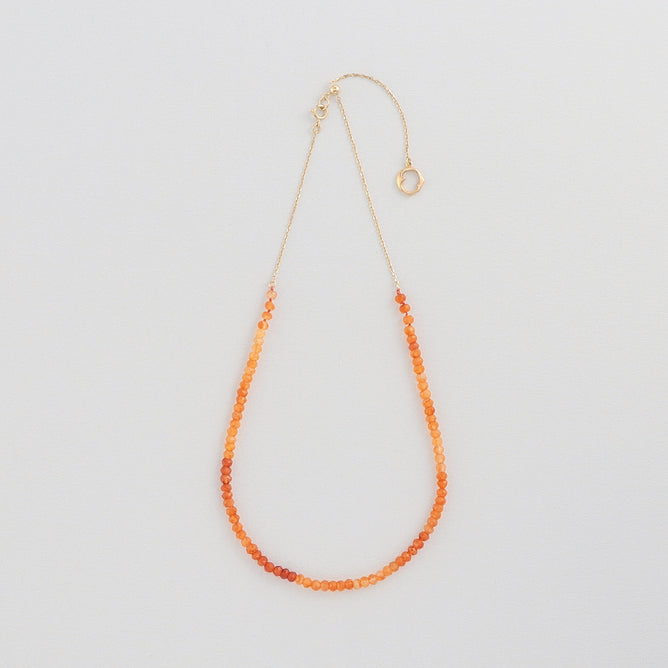 Rose カーネリアン スライドネックレス