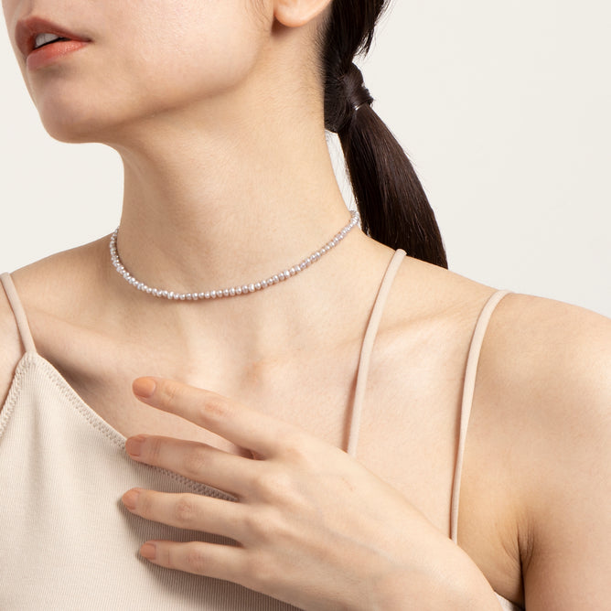 Rose ミニパール スライドネックレス