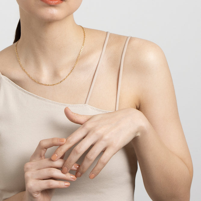 カット小判 チェーンネックレス