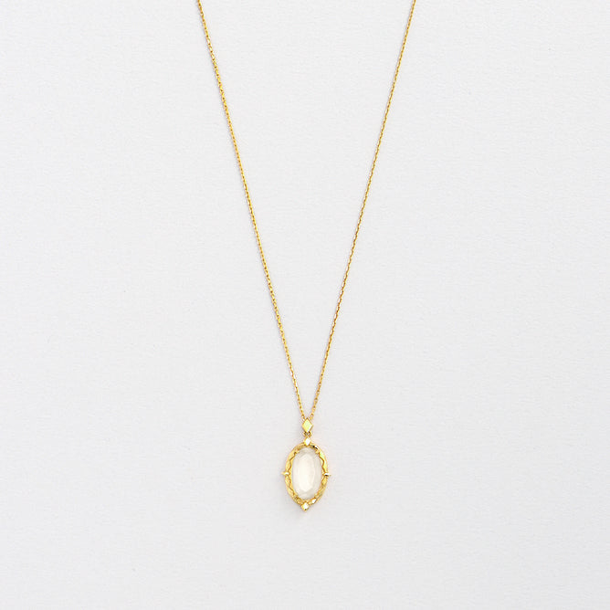 Element -TERRA- ホワイトカルセドニー ネックレス