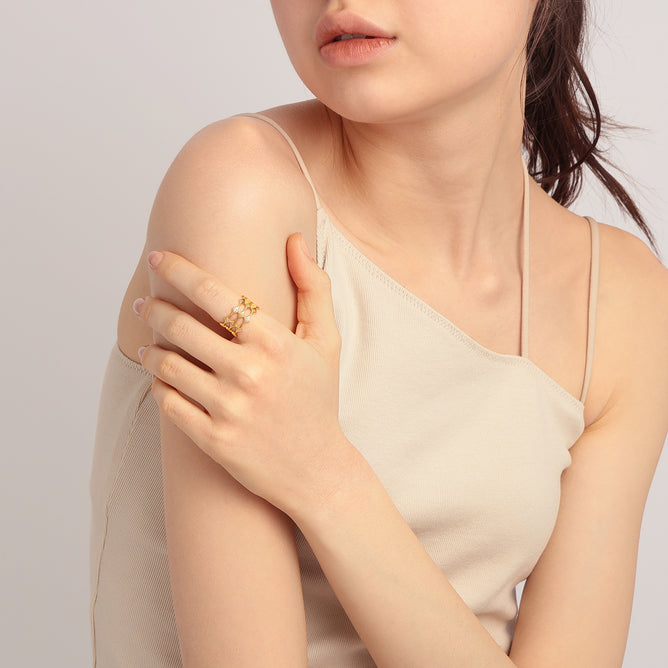 KALENDAE【JULY】ブラウンダイヤモンド リング