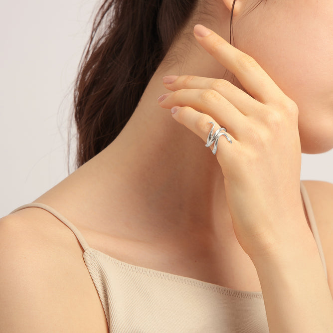 KALENDAE【MAY】スネークモチーフ ピンキーリング