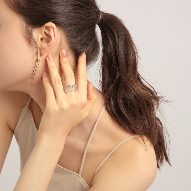 KALENDAE【MAY】スネークシルエット リング