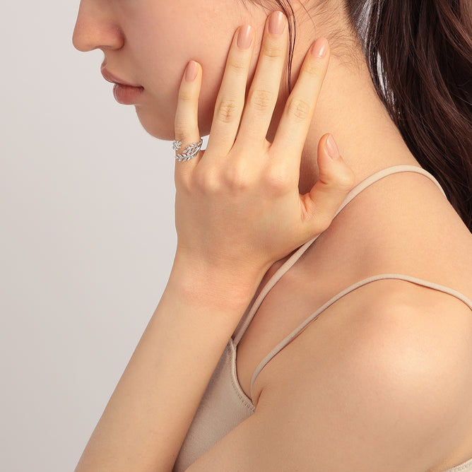 KALENDAE【AUGUST】フェザーモチーフ ピンキーリング