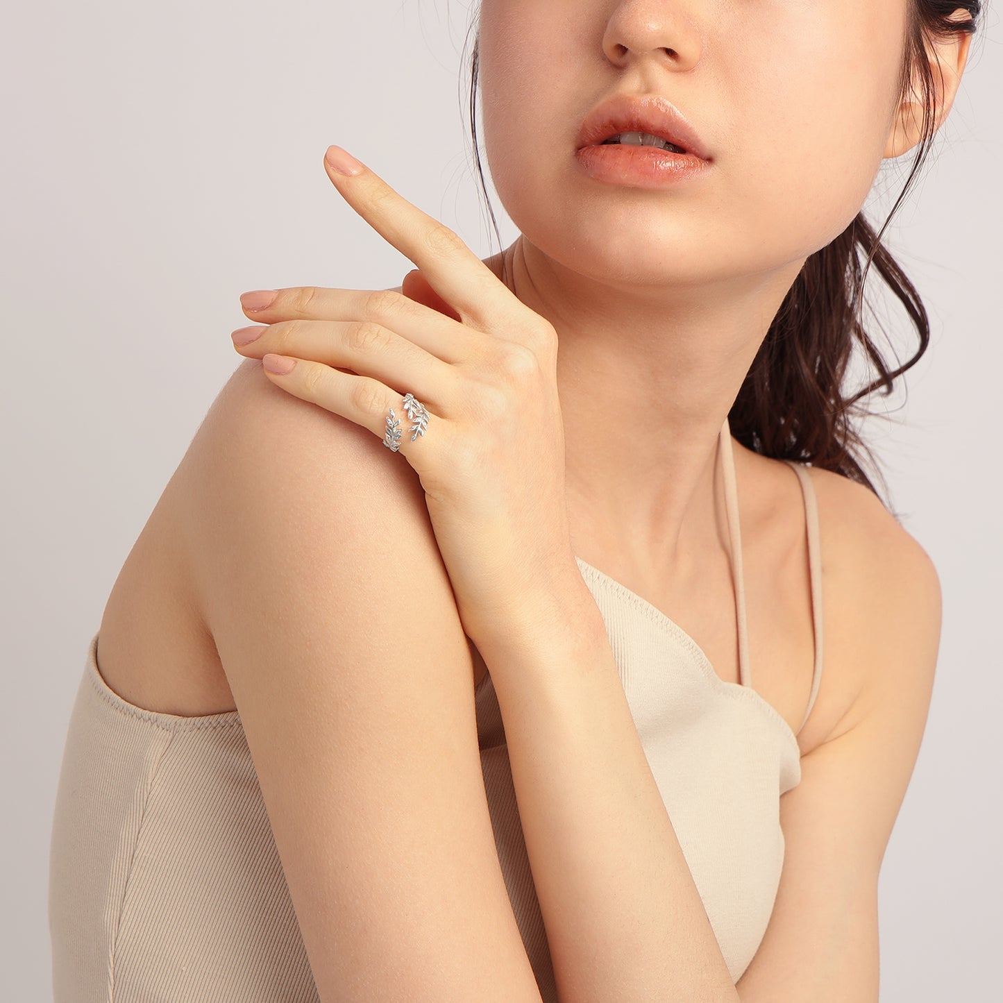 KALENDAE【AUGUST】フェザーモチーフ ピンキーリング