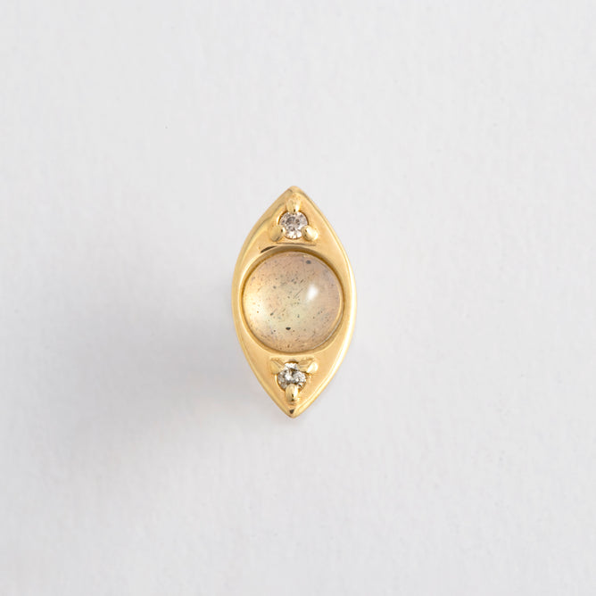 Eye ラブラドライト シングルピアス