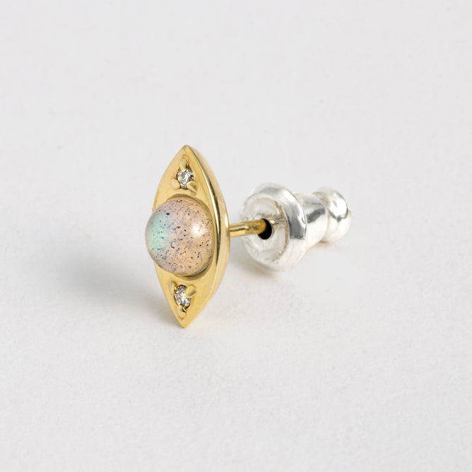 Eye ラブラドライト シングルピアス