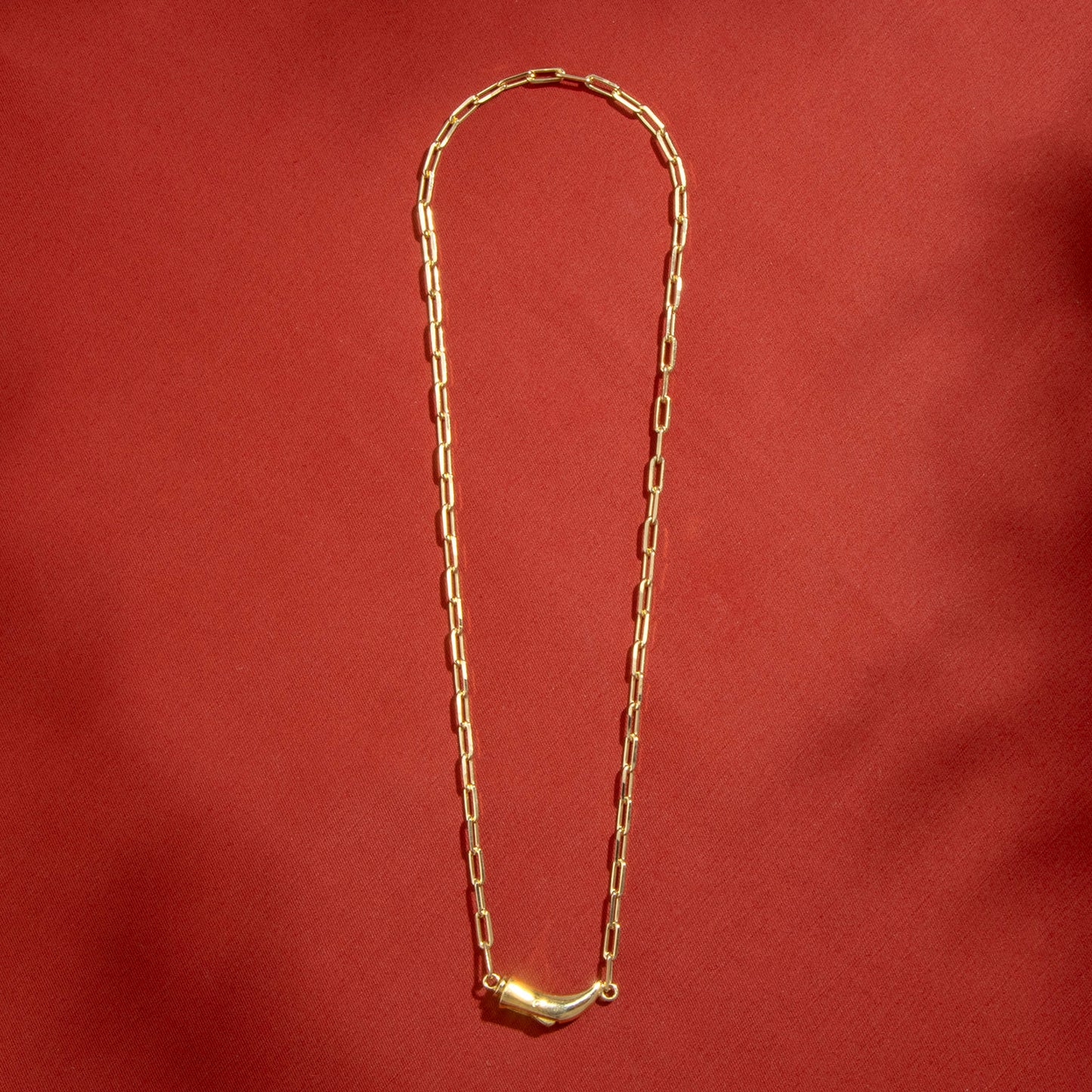 Horn クラスプ ネックレス(43cm)