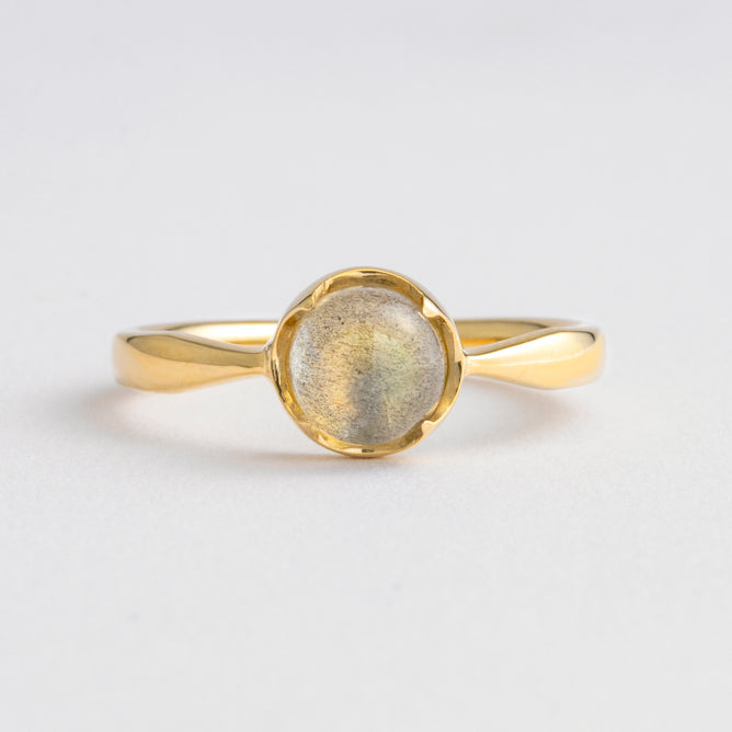 Orbe ラブラドライト リング