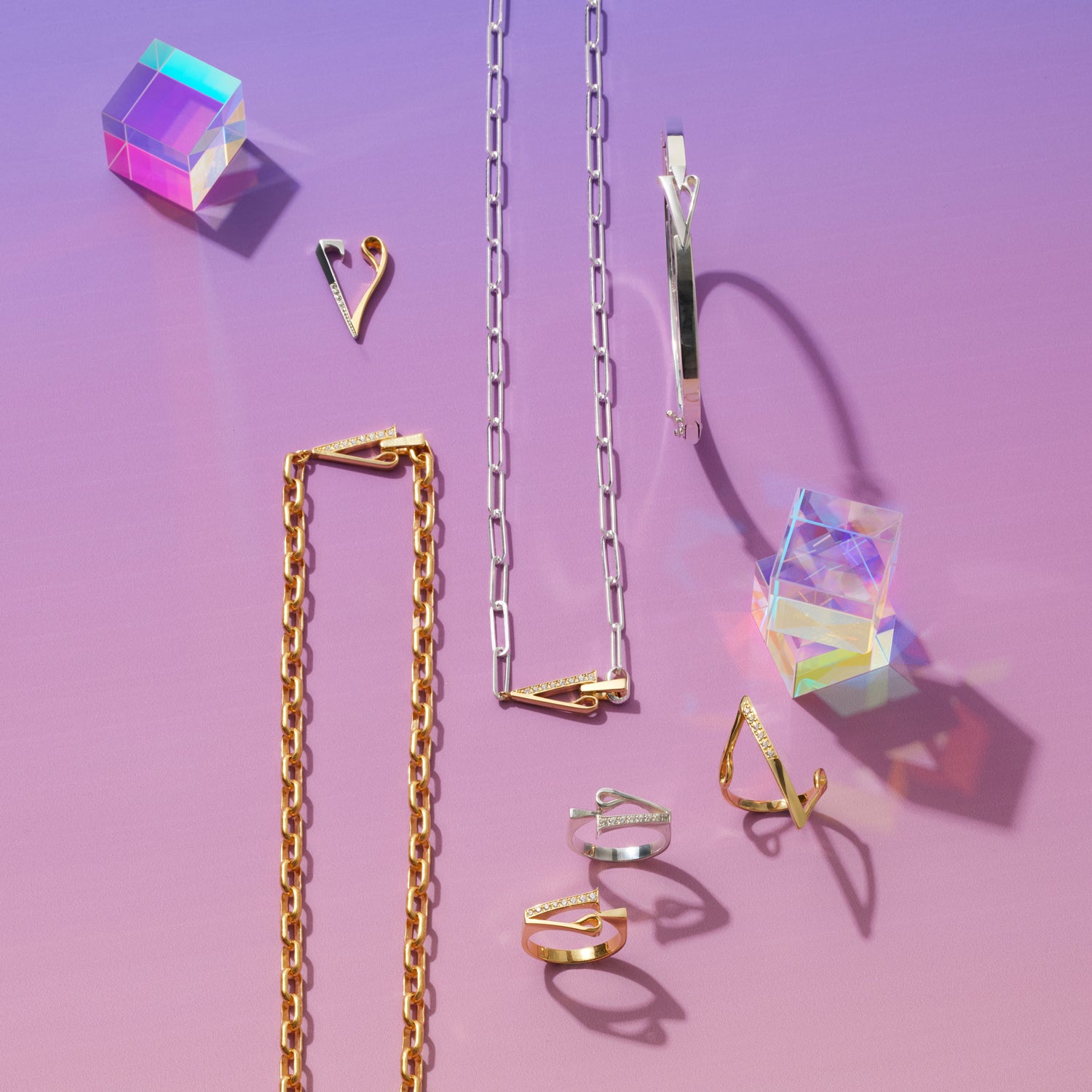 prism ネックレス シルバー925 PRISM ロゴクラスプ ネックレス