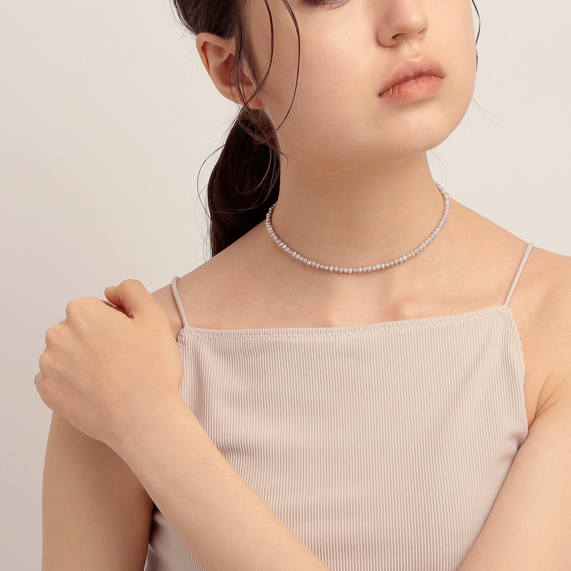 パール　ネックレス　まとめ　① ミニパール スライドネックレス – VERMILLION