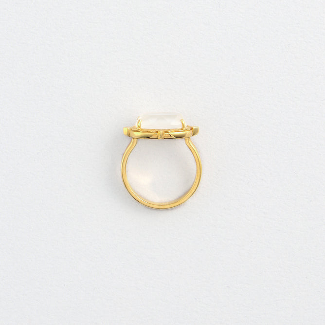 Element -TERRA- ホワイトカルセドニー リング