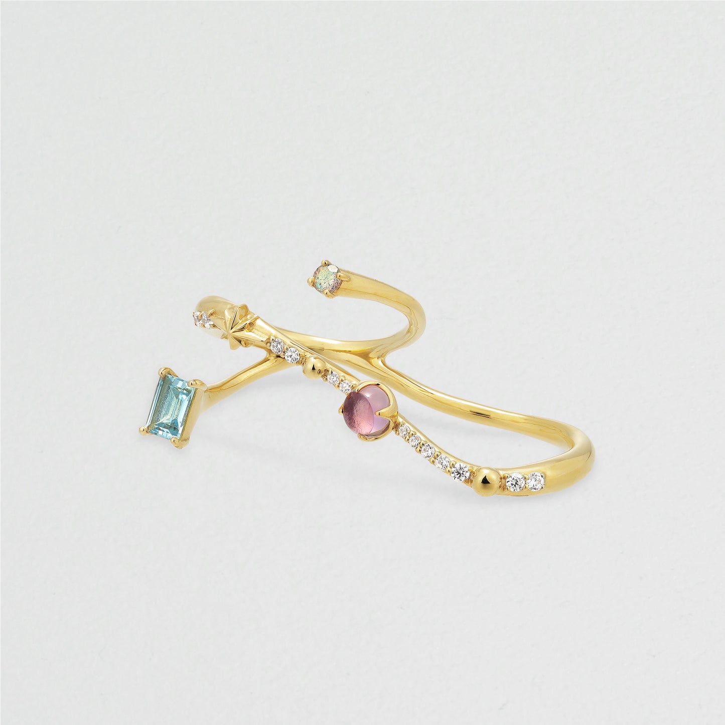 【Holiday Limited】Cosmic GEM ダブルフィンガーリング